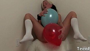 Slutty Blonde Babe Gets Her Tight Pussy