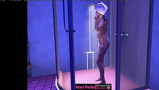 Cartoon Character Gets Wild In The Shower!