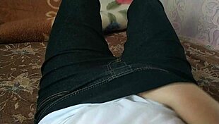 Teen 18+ uses toys for masturbation, reaching wet orgasm and cum