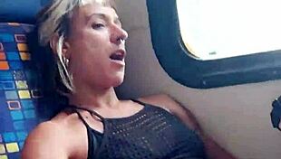 My friend jerks me off and I suck his big cock on a crowded train 😏