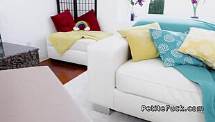 Petite dark-haired cutie is banging a big cock in this hardcore scene