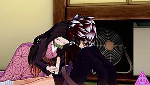 koikatsu tanjiro nezuko demon slayer hentai sex blowjob handjob cumshot 😈