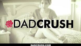 dadcrush fucks virgin stepdaughter luzbel in cowgirl, cum on small shaved tits