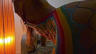 Watch this babe in lingerie getting fucked