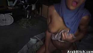 Hot teen model drops booty 23km outside army base, gets hardcore blowjob 😍