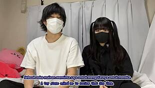 First Time Toy Play! Japanese Student Creampied Inside and Out in POV!