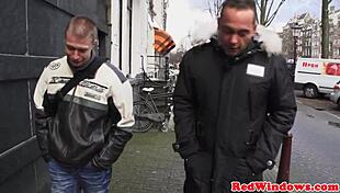 Dicksucking Amsterdam Slut Jizzed on in Stockings