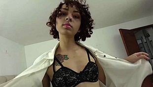 Hey, huge tits brunette Colombian pounded doggy style