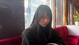 Hey, check out this asian babe riding in cowgirl position for cumshot