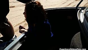 Snatching a married slut for big black cock domination in desert heat