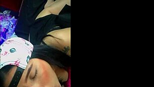 Venezuelan teen gives big cock blowjob to her brother on webcam