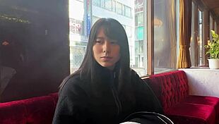 Hey, check out this asian babe riding in cowgirl position for cumshot