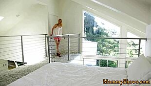 I watch my smalltits stepdaughter pleasure a milf in this lesbian 69