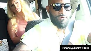 Phat Ass Babe Nina Kayy Bangs BBC Uber Driver