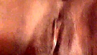 Ebony Woman Fingers Her Pretty Pussy In Close-Up Masturbation