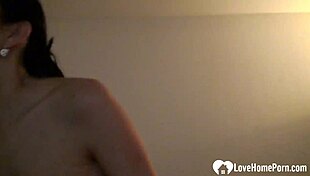 Why is this hot brunette slut wearing socks while teasing her ass?