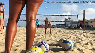 i luv big booty afrcan volleyball on the beech
