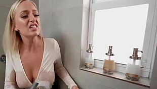 Busty Stepmom Elana Bunnz Helps Her Stepson With Facial