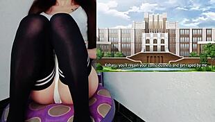 The only man in women's college fucks them - hentai kyonyuu reijou ep 1