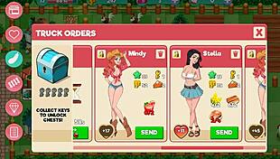 Nutaku Booty Farm hentai game part 22 features sexy milfs