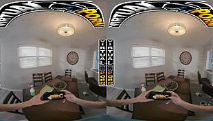 in virtual reality, i do chores with stepmom carmela clutch and we end up fucking