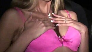 Kitty jane gets excited undressing her tits in the car before joining outdoor street orgy with blowjob and doggystyle fucking