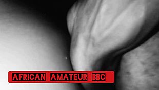 african amateur takes big black cock in missionary pussy pounding