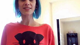 Emo Girl With Blue Hair Pov Blowjob