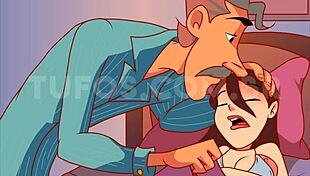 Old Man Excited by Pantyless Young Girl!