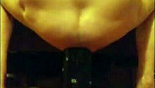 Anal toys and huge dildo assfucking with black babe