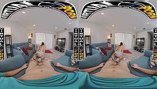 in virtual reality, i do chores with stepmom carmela clutch and we end up fucking