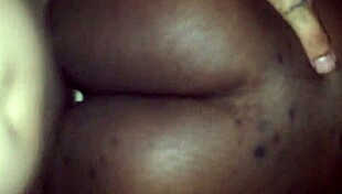 Big Ass Black Chick Fucks Asian Hard