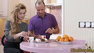 blonde flat teen takes monster cock cumshot