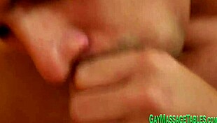 Gay teen masseur RIDES hard after blowjob!