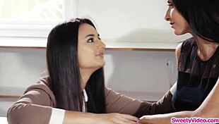 latina milf gets fingered hard by boss in tight office space. intense session unfolds.