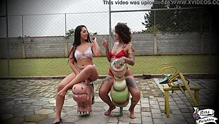 Lis XXX Has Great Sex With Friend On Playground