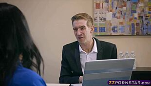 i can't resist busty latina milf banging the bank clerk