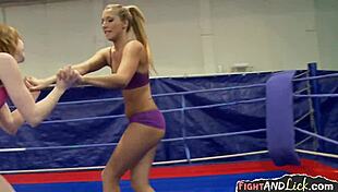 I watch these hot european lesbian wrestlers fight and then they go down on each other, it's so intense!