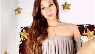 Tranny bombshell being naughty on cam with big cock