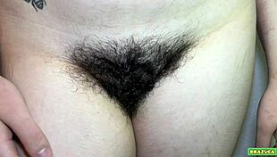 this cute 18-year-old with a hairy pussy asked me to film her first porn scene