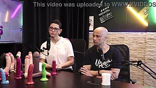 Feeling Excited, Eilani Quina Plays With Toys In Sheer Red Lingerie