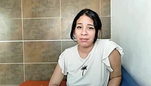 Infidel Stepsister Enters Bathroom Naked to Suck My Big Colombian Cock!