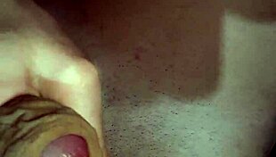 skinny guy jerks off and cums solo