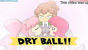 Big Tits Orgy with Cumshot and Lick! Dry Balls Action!