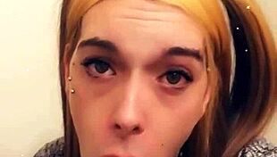 Does the pretty tranny want to suck you off?