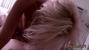 Kumalott - hot fit blonde with natural tits on a sybian gets fucked and creampied