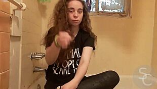 Taboo bath scene with petite tits and big ass emotions