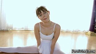 At the party, amateur guys try anal with ballerinas in a group