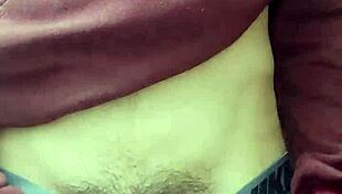 hot tattooed twink shows off tall skinny cock solo