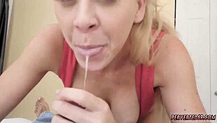 hey guys, check out this milf wife getting double penetration and giving handjob to her comrade 😏